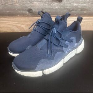 Nike Pocketknife DM Mens 13 Navy Blue Athletic Leather Walking Shoes Sneakers